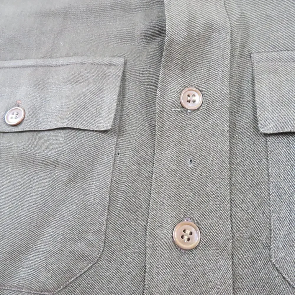 Elbeco Military Shirt, Regulation Officer's Top, Green, Sz M? ww2 1940s